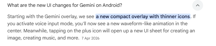 android gemini new floating ui