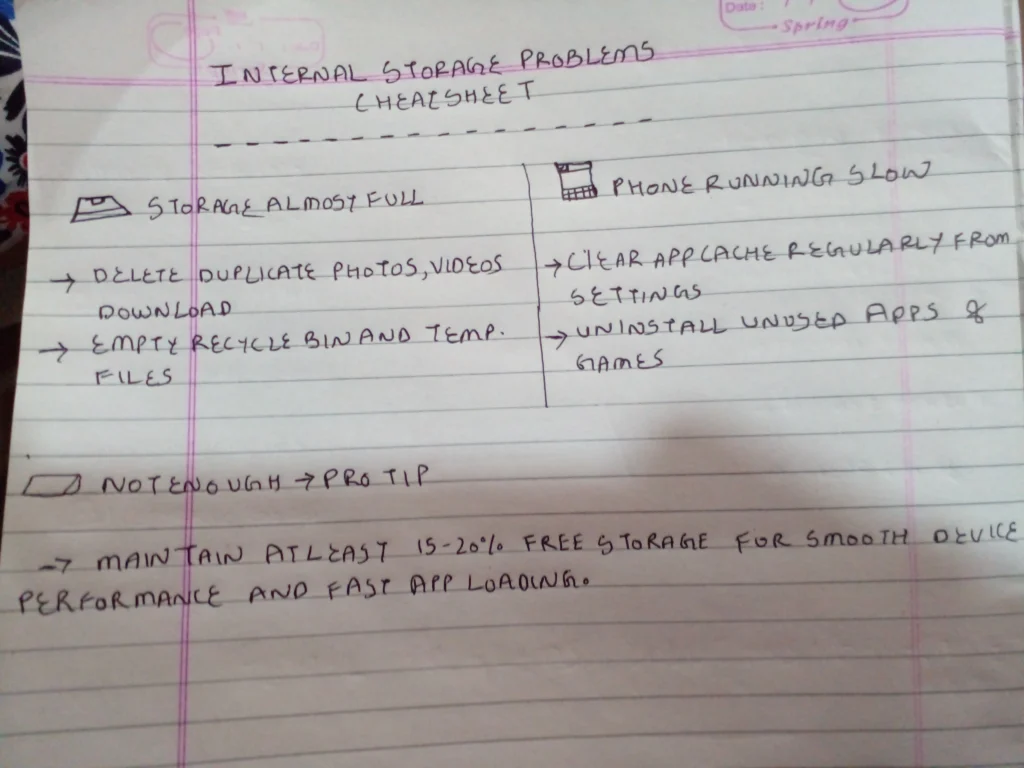 internal storage