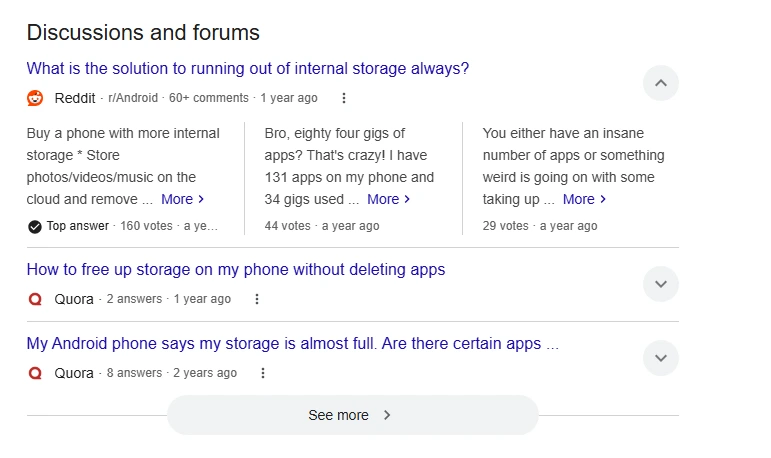 internal storage problems fixes