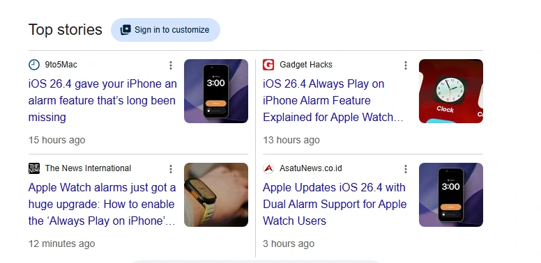 ios 26.4 new alarms feature