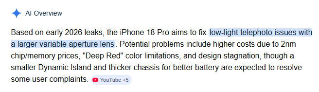 iphone 18 max pro network