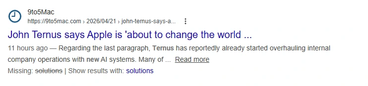 john ternus solutions