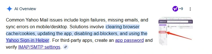 yahoo mail problems and solutions