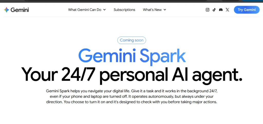 google gemini spark