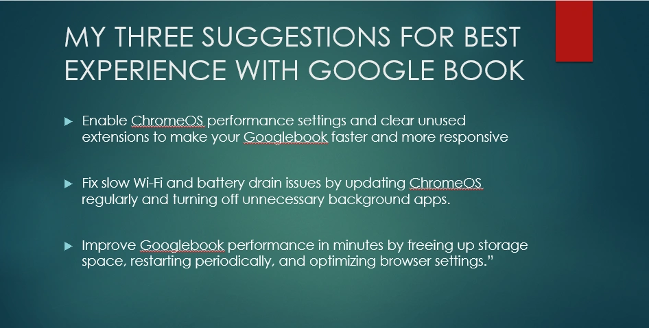 googlebook problems solutions