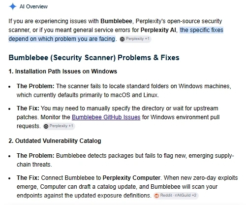 perplexity bumblebee guide