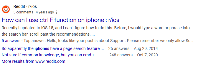 how to control f on iphone