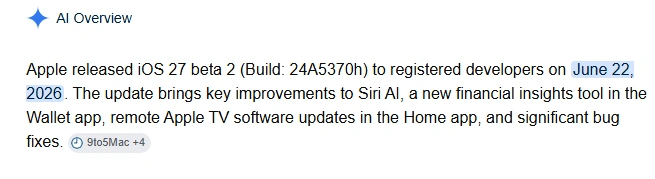 ios 27 beta 2