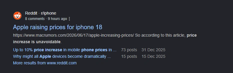 iphone price increase