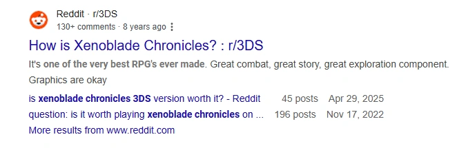 xenoblade chronicles 3ds