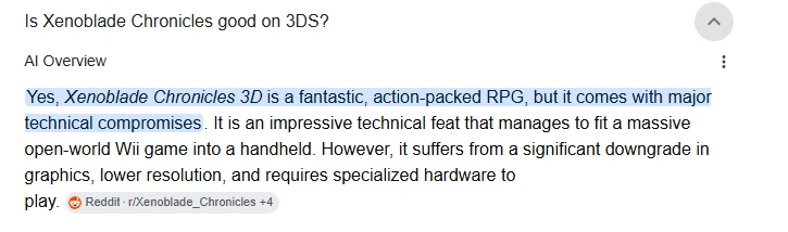xenoblade chronicles 3ds review