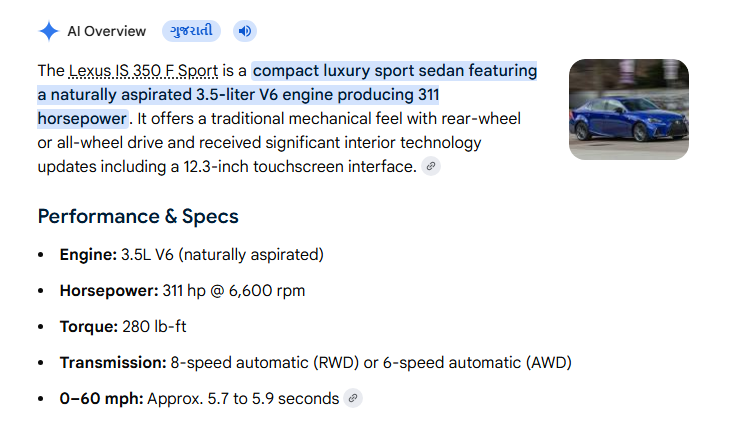 2026 lexus is 350 f sport